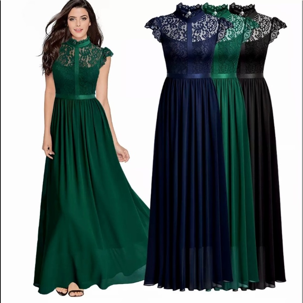 Miusol Evening  Elegant Long Dress
